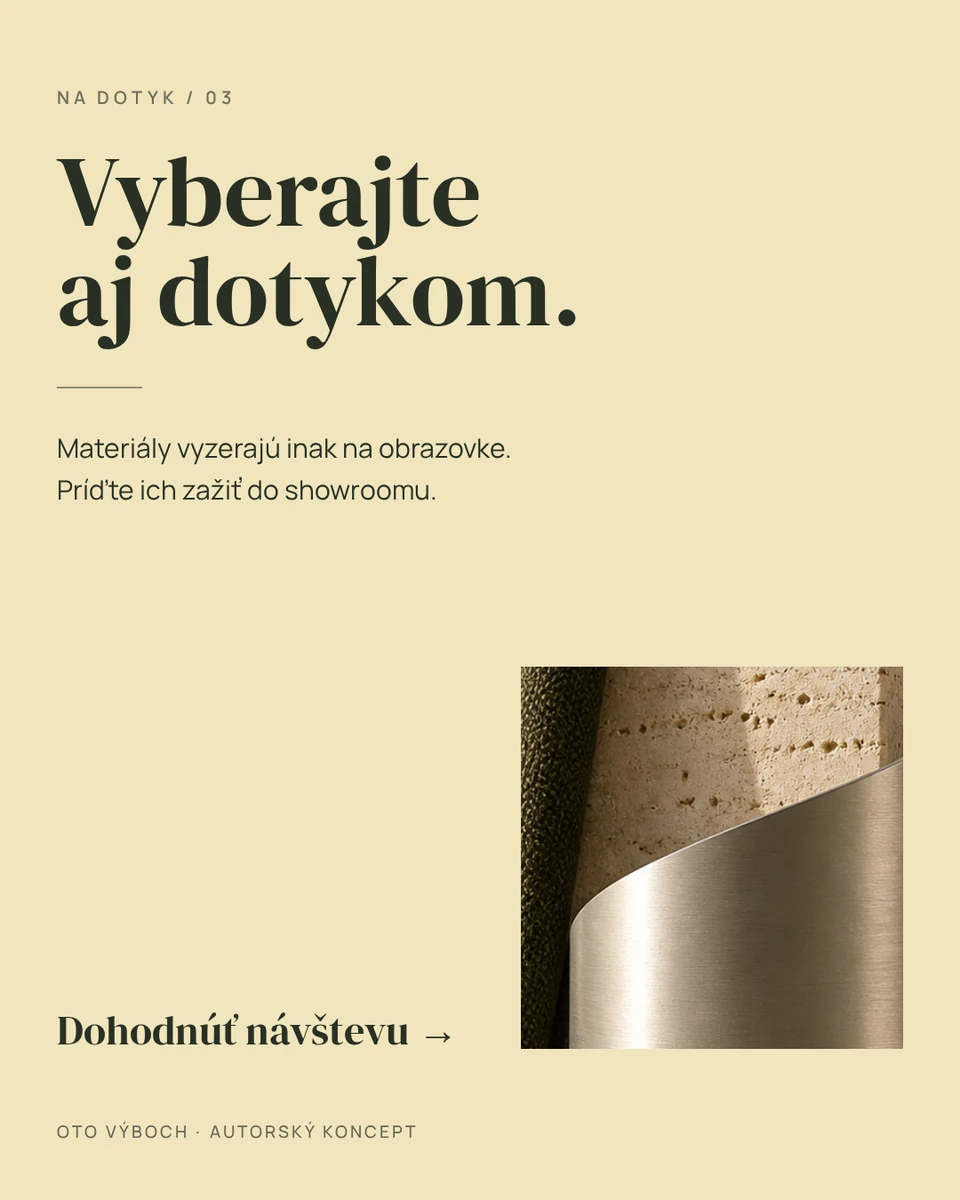 Na dotyk — Materiálová štúdia 3