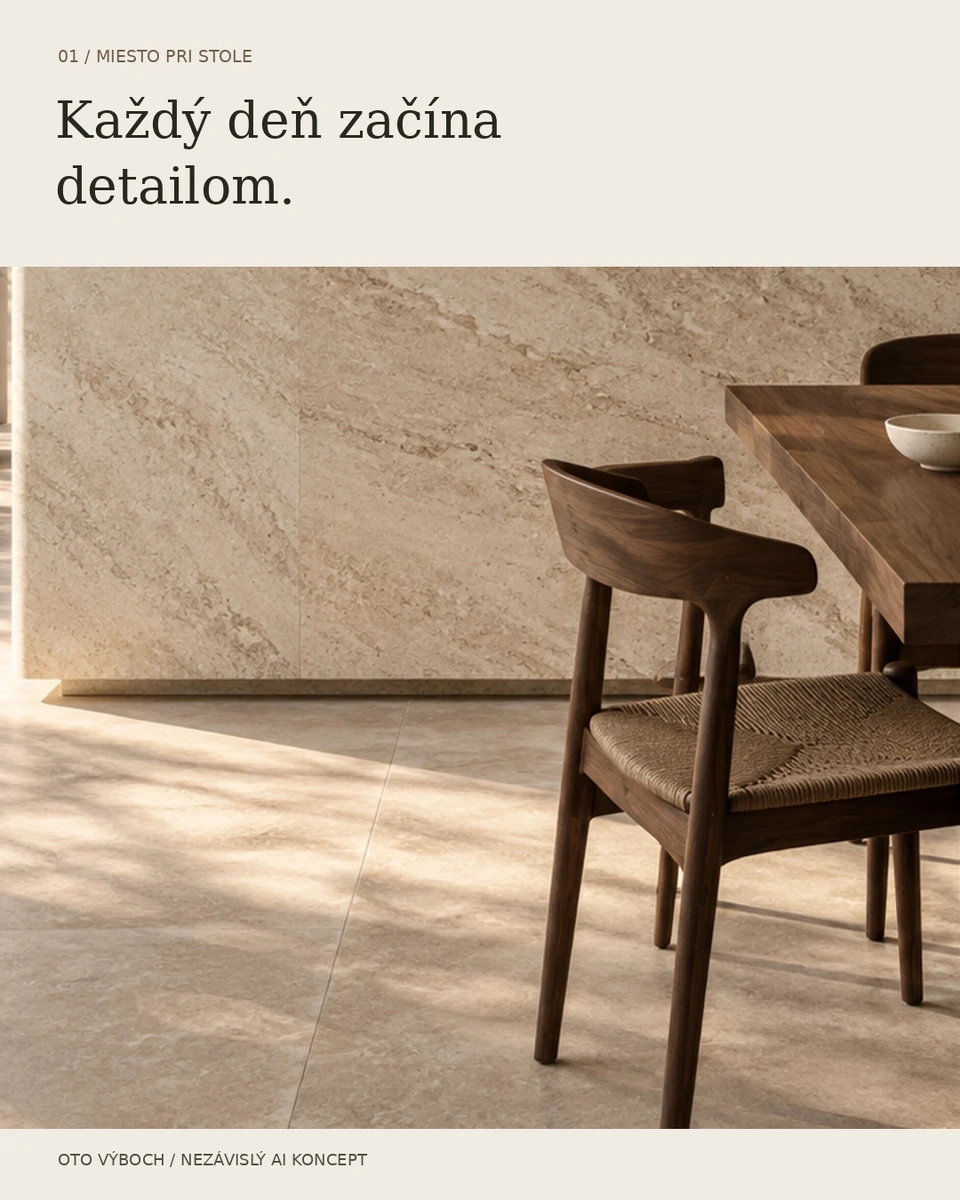 Místo u stolu — Každý den začíná detailem.